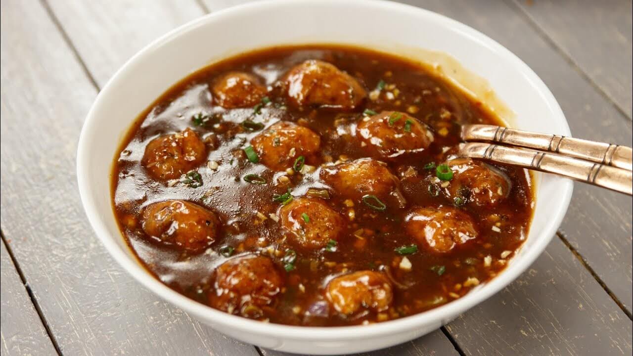 Veg Manchurian with Gravy Restaurant Style