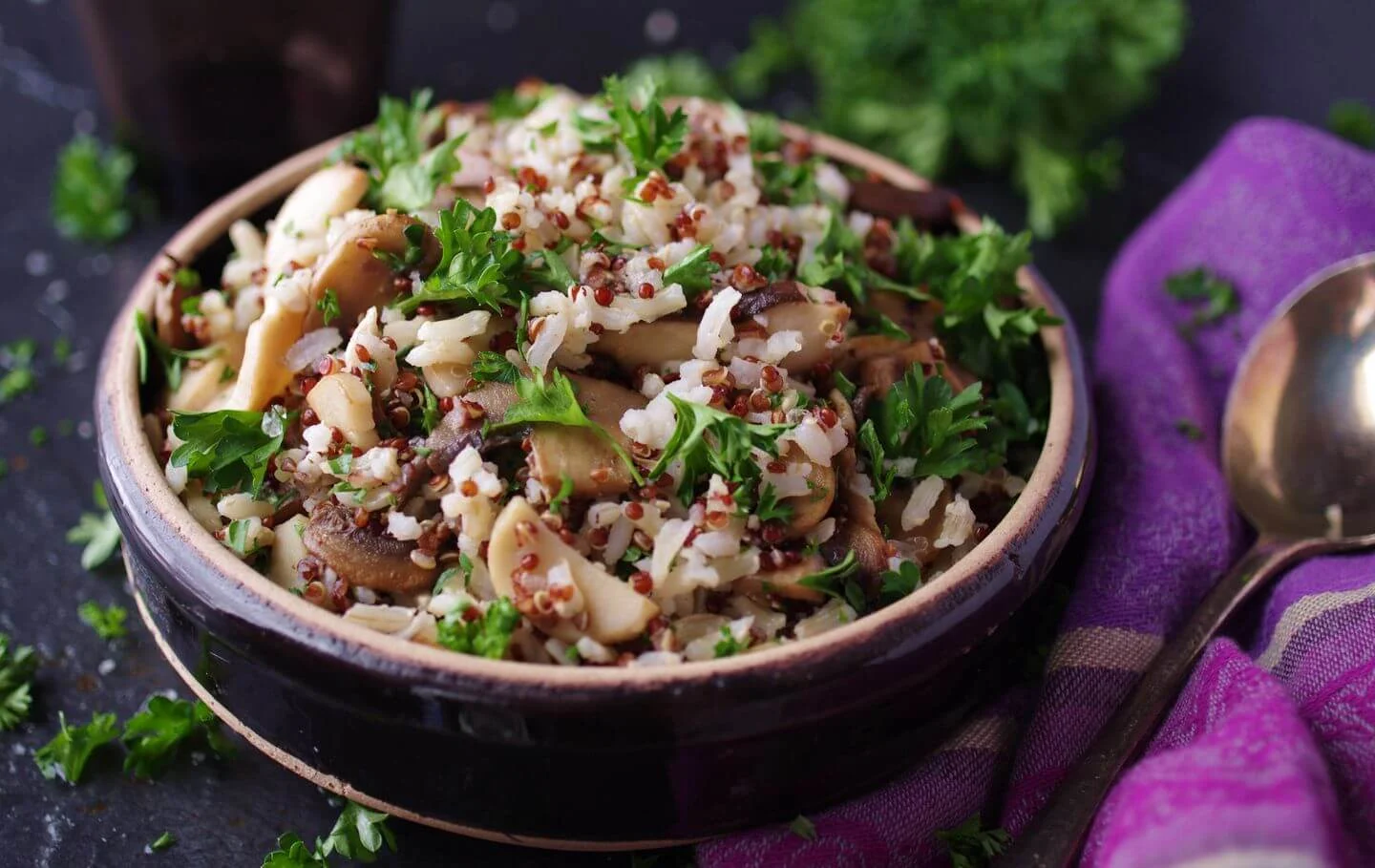 Mushroom Brown Rice