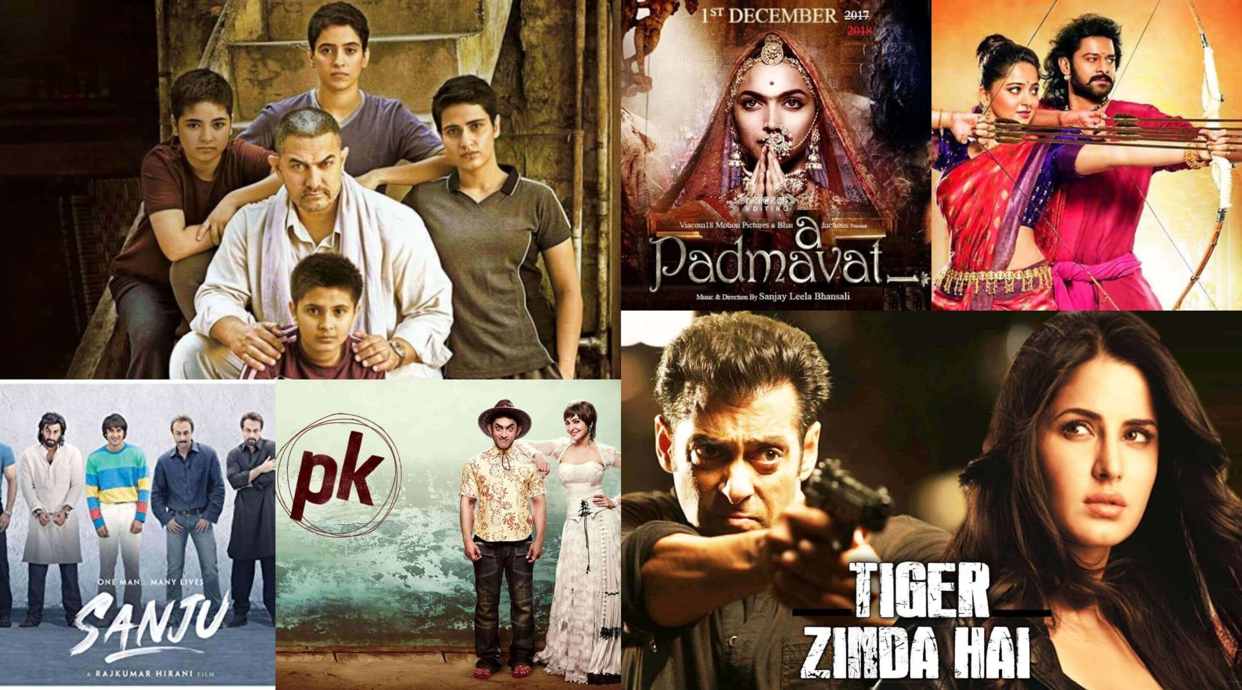 10 highest grossing films in Indian cinema Bollywood in the last decade